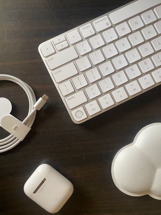 【當日出貨】｜A2449 Apple 白色巧控鍵盤with Touch ID｜全新未使用iMac紙膜 ｜註冊保固90天